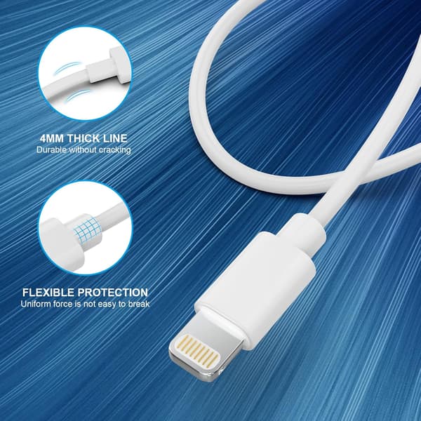 2-pack 20W iPhone Fast Charger USB C Plug and Long Charging Cable 2m for iPhone 14 13 12 11 Pro/Pro Max/Plus/mini/X/XR