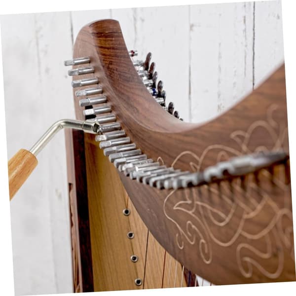 Lyra Harpa Ersättningspinnar och Nitkit 20 Lyra Strängstift Skiftnyckel för Harpa Underhåll