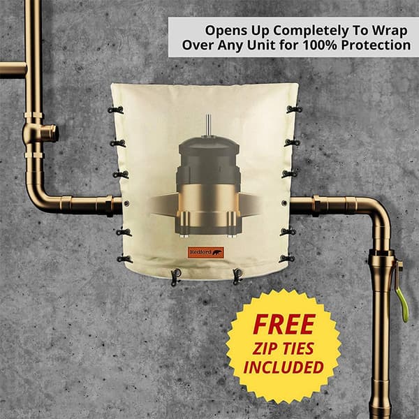 Isoleret pose Backflow isoleringsdæksel - Sand 17 \" x20.5 \" Gratis