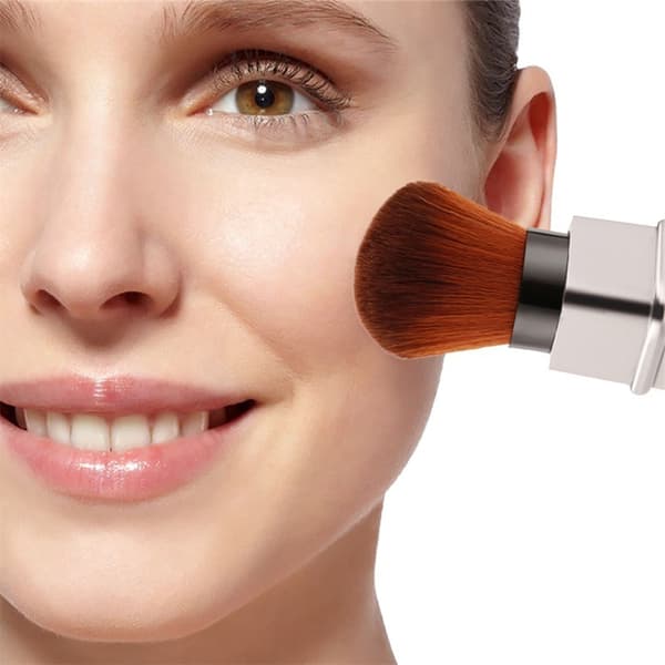 1 st infällbar sminkborste kosmetiskt verktyg för kräm concealer puder