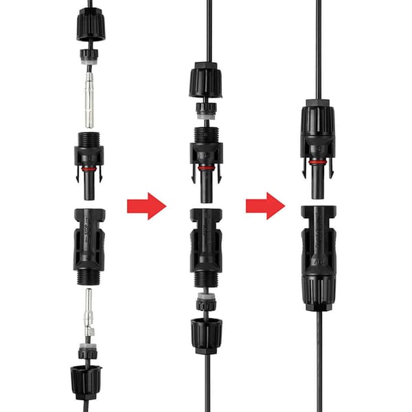 MC3 MC4 Solcellskrimpverktyg för PV-kabel 2.5/4.0/6.0mm²+20st+1par
