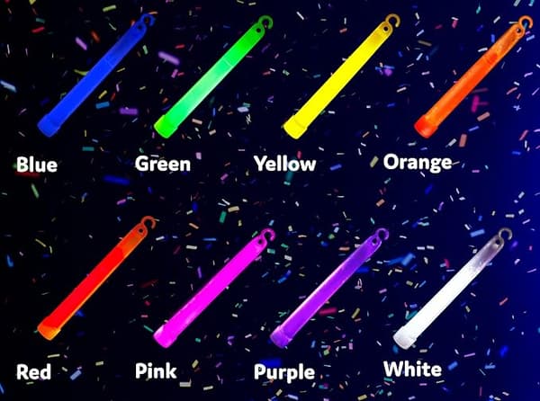 Glow Sticks Festutstyr for barn og voksne 25pk - 6 tommer Bul