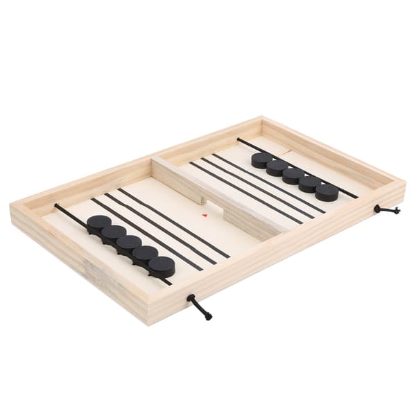 Slingshot Games Leksak Snabb Sling Puck Vinnarbräda Skrivbordsstrid 2i1 Barn Bumper Schack