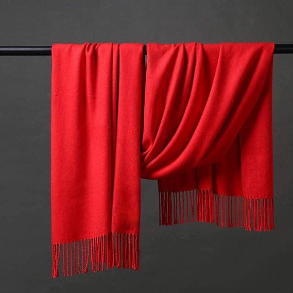 Women's Thick Soft Pashmina Shawl Wrap Scarf Warm Solid Color Stole