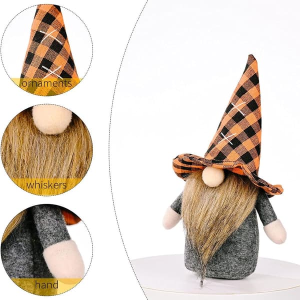 Halloween-tomtar Plysch 3-pack Handgjorda Älvor Prydnader Heminredning KLB