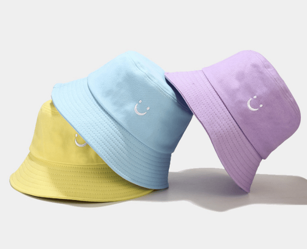 Voksen (Unisex) Farverig Fiskehat, Sort
