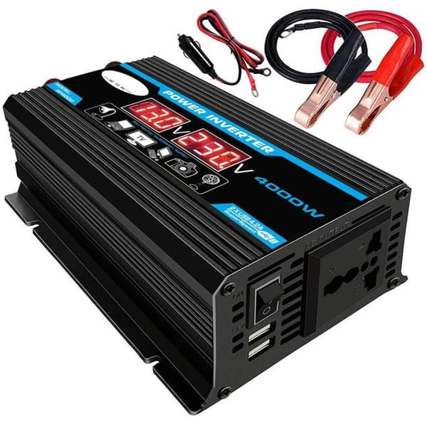 Inverter 12v til 220v/110v LED Bilstrømomformer Lader Adapter Dobbel USB Spenningstransformator Modifisert Sinusbølge 12V-220V