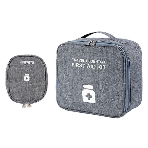 Travel Home Hiking Camping First Aid Bag Empty, Designed For Versatility With Multi-Layer Independent Space, Water-Resistant Moisture-Proof 600D