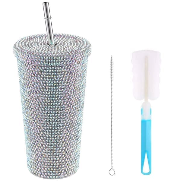 Rhinestone vattenflaska i rostfritt stål 500ml för kvinnor