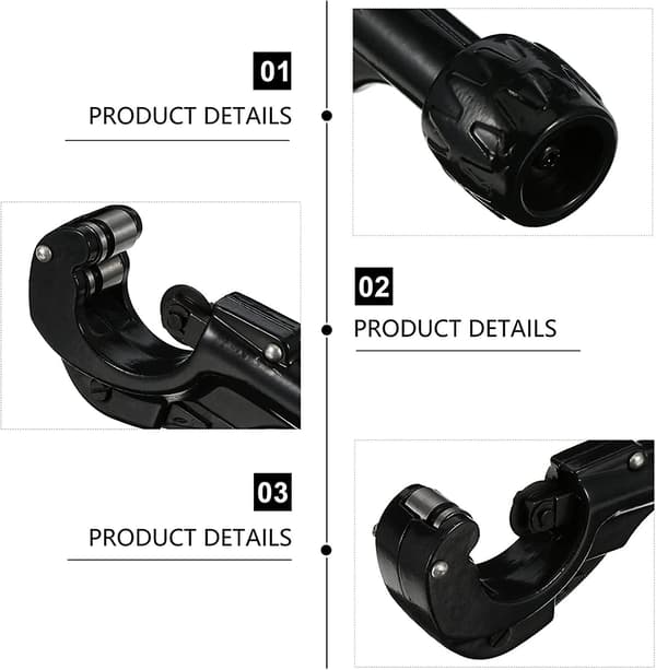 Rørkutter i stål, hurtigvirkende, for aluminium, kobber, messing, PVC, rustfritt stål