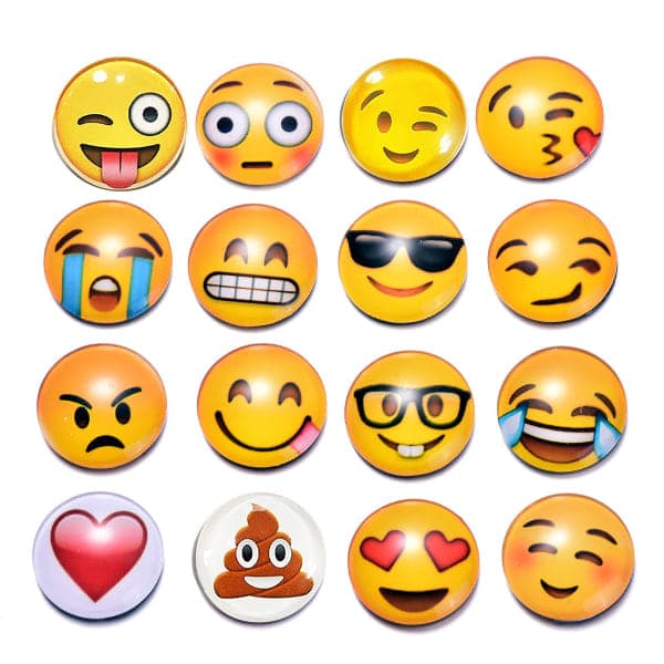 Emoji Magnet Kylskåpsmagnet Dekorativ Whiteboard Klassrumsskåp - 30mm*30mm