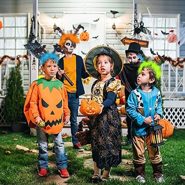 Halloween-hårbånd, festtilbehør, én størrelse, oransje