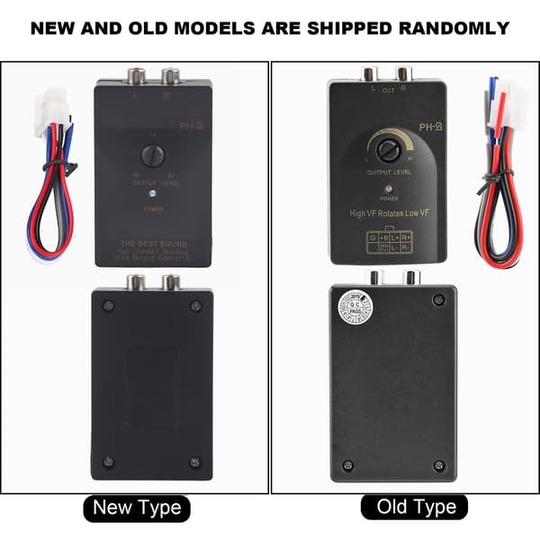 Car Stereo RCA Output Stereo Speaker High to Low Level Converter with Delay Function