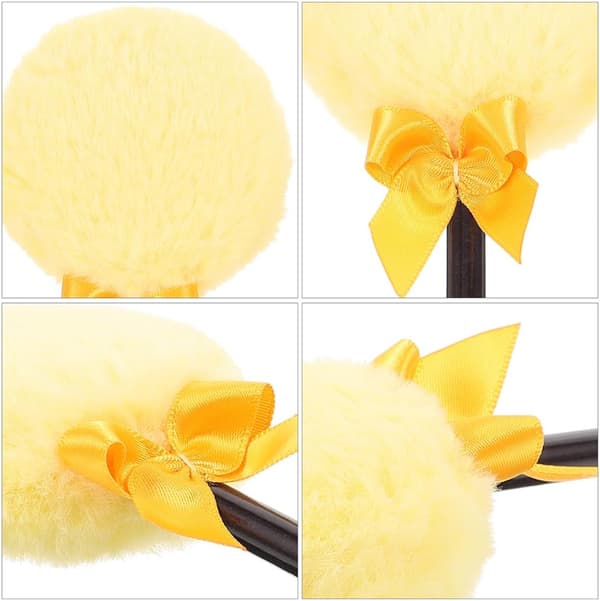 4 stk. kølleformede bløde makeupapplikatorer til ansigt og krop, fluffy pudderapplikatorer