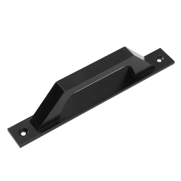 Sliding Door Handle Metal Galvanized Cabinet Barn Door Pull Handle with Mounting Screws Black [DB]