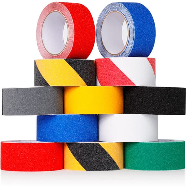 5m x 5cm Blå PVC Halkskyddstejp för Trappor, Steg, Golv, Säkerhetsdekoration