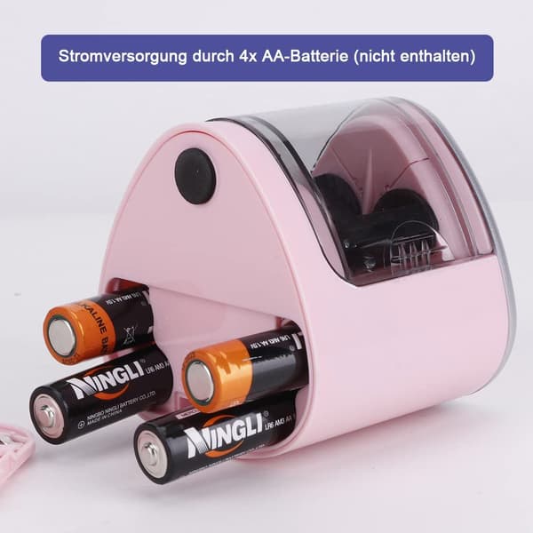 JIJICZ Electric Pencil Sharpener for Kids Battery Operated Small Double Hole Sharpener
