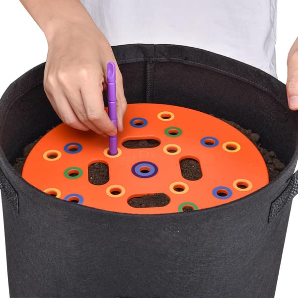 Seed Spacing Template for Grow Bags, Square Foot Garden Template Seed Sowing Tool