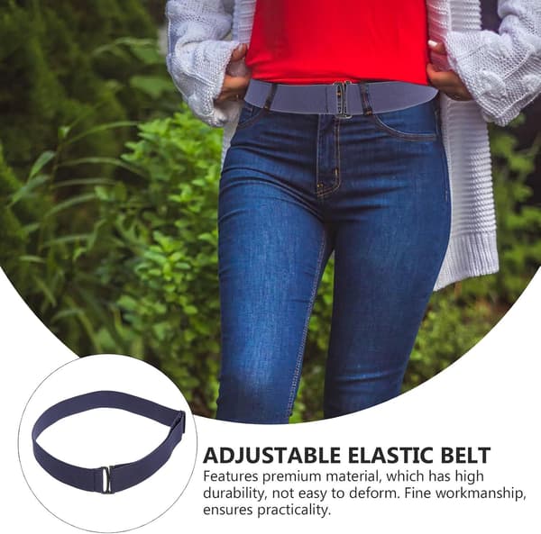 Elastiskt osynligt midjebälte spänne stretch för kvinnor nylon klänningsbyxor