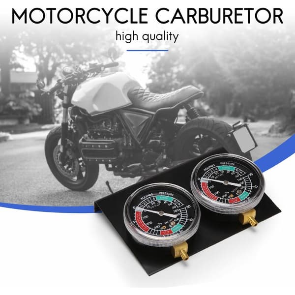 1 Carburetor Synchronizer Vacuum Tool Gauge Vacuum Gauge Balancer for / / Black