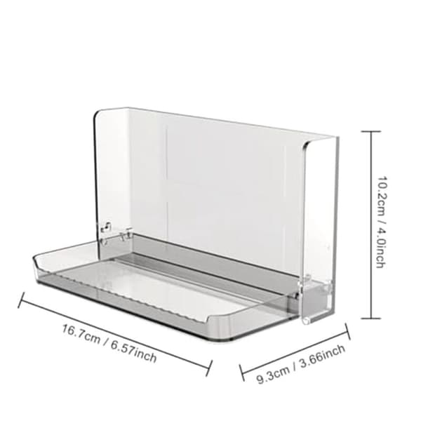 Small Floating Wall Shelf, Foldable Bathroom Shelf, Bedside Phone Shelf, Remote Control, Self-Adhesive Shelf, B
