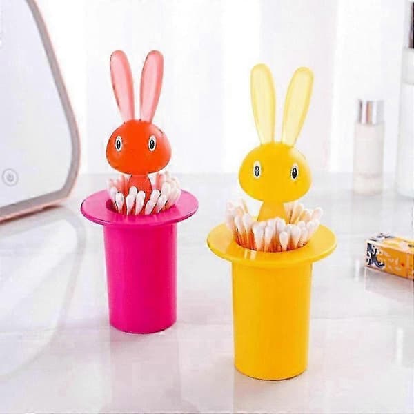 Dustproof Toothpick Holder with Self-Picking Rabbit Design for Kitchen Use
