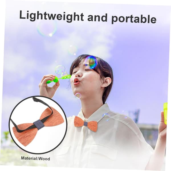 Träfluga för män Lättviktig Rustik Halsduk Elegant Modeaccessoar