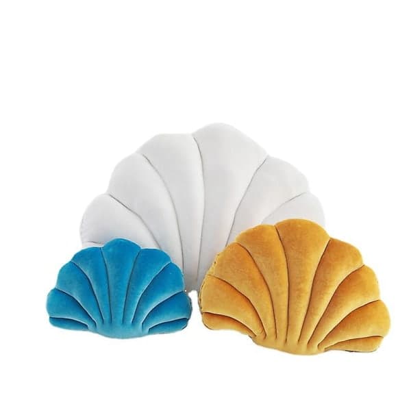 Seaside Shell Pussel Sofasengpute Dekor Lyxig Skallfylt Pute For Soverom Stue rosa pink