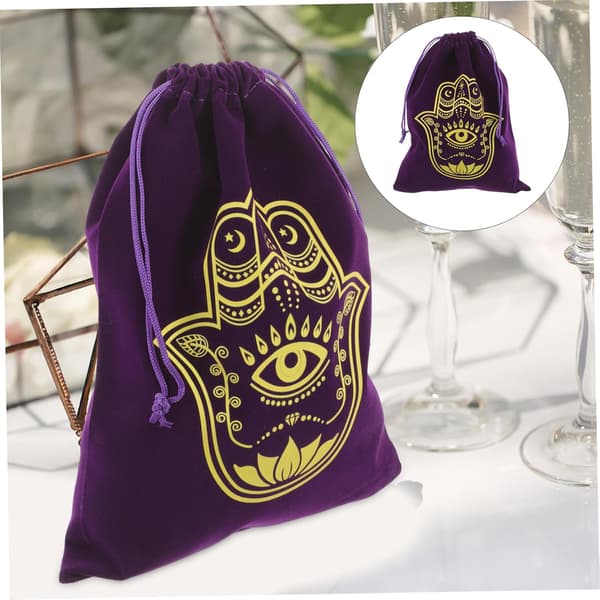 Velvet Drawstring Pouch for Jewelry Storage Small Decorative Drawstring Bag