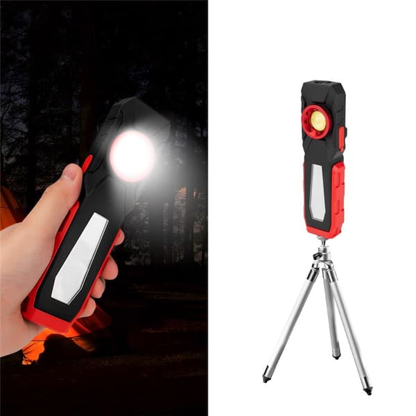Powerful COB LED Work Light USB Rechargeable Camping Lantern Magnetic Work Lamp Emergency Warning Light