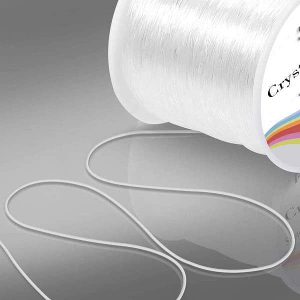 0,8 mm elastisk tråd, strækbar armbåndstråd krystaltråd