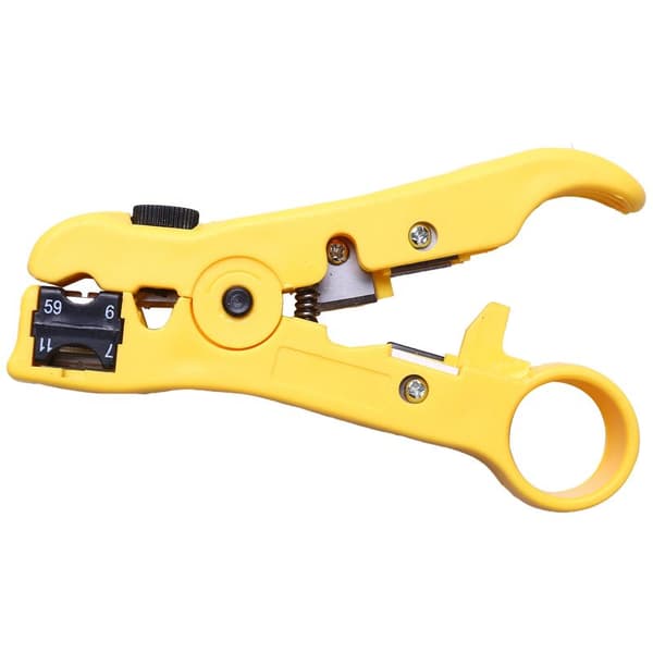 Durable Coaxial Compression Crimping Tool Bnc/Rca/F Connector Rg 59/58/6 Cable Wire Cutter Adjustable Crimping Pliers