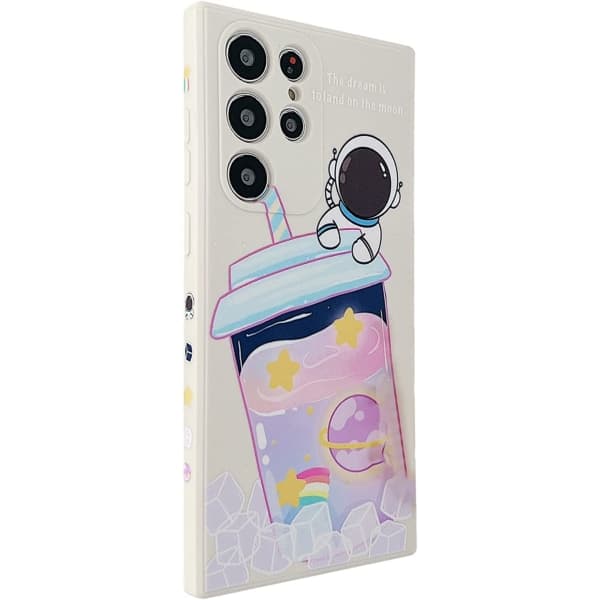 Kompatibelt med Samsung Galaxy S21 Ultra Astronaut-etui til kvinder