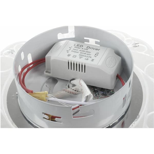 Moderne krystal LED-energibesparende loftlampe 2 varm hvid