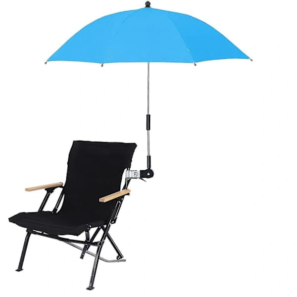 Chair Umbrella, Universal Chair Umbrella 360 Adjustable Beach UmbrellaBY Blue
