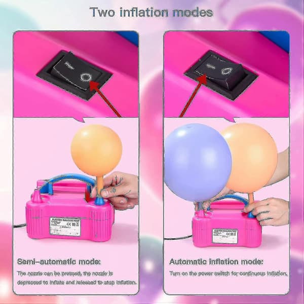 Elektrisk ballongpumpe for festivaldekorasjon