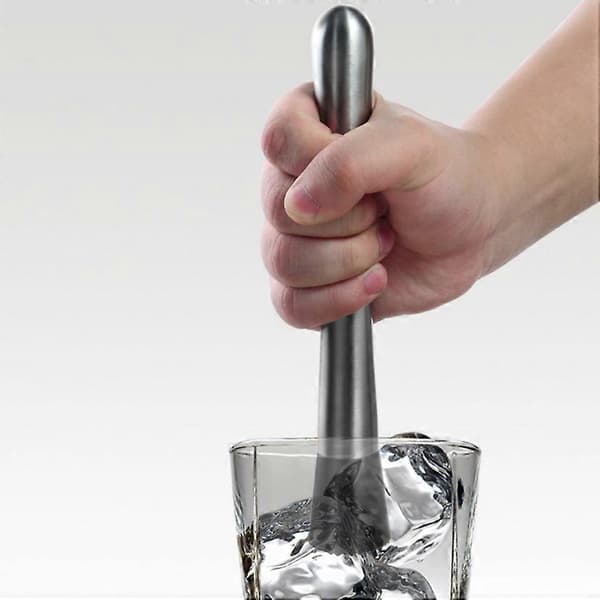 Caipirinha morter Cocktailbar morter rustfrit stål 20,5 cm