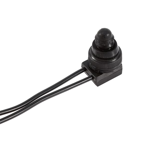 5A 12V Waterproof Push Button On Off Switch with 10cm Cables for Motorcycle Car
