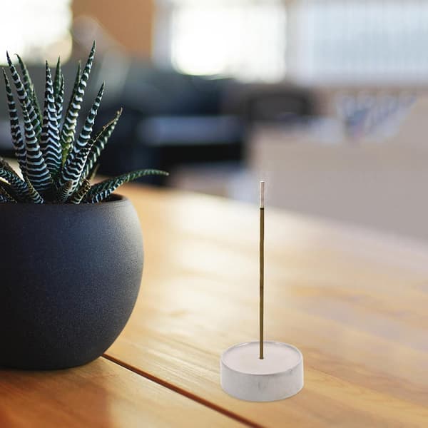 Cement Incense Holder for Home Fragrance, Ash Catcher, and Table Decoration