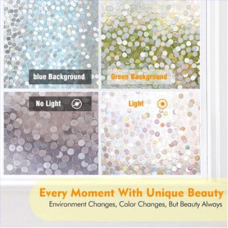 45 * 200cm 3D laser dot electrostatic glass film self-adhesive fr