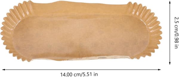 100 stk dekorative båtformede bakeformer, non-stick, fettsikre papirformer for kaker
