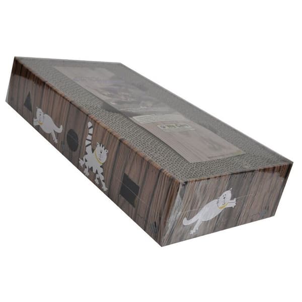 Cat Scratching Board with Bell Rope Posts Corrugated Cat Paper Mat