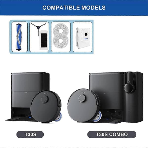 Replacement Parts for T30S/T30S Combo Robot Vacuum Cleaner Accessory Kit