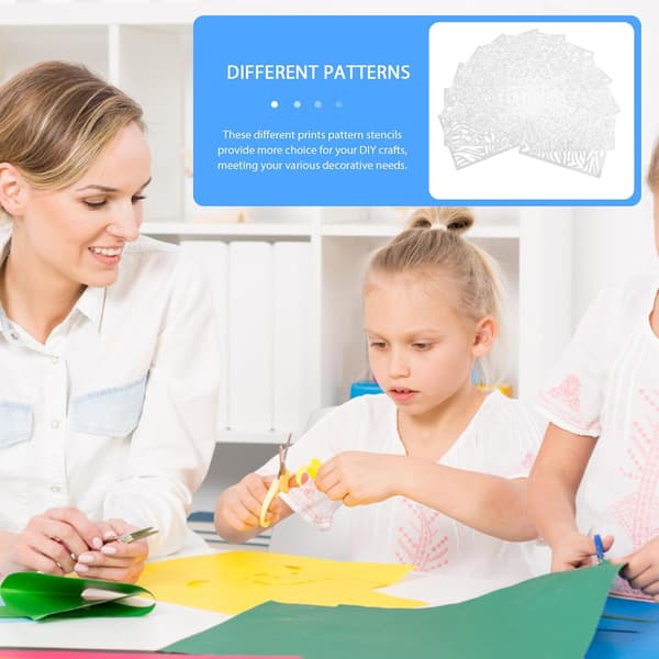 Leopard Print DIY Stencils Drawing Stencils for Boys and Girls Reusable Washable Painting Tools