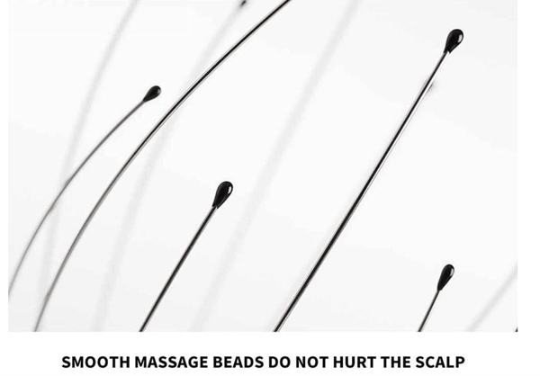 Head Massager and Back Scratcher Set with Stainless Steel Handle