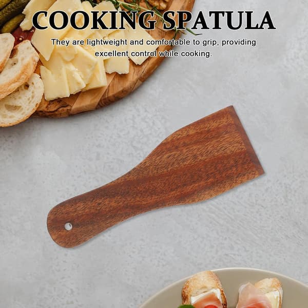 4-delt sett med treskrapespatler med komfortabelt grep for baking og grilling