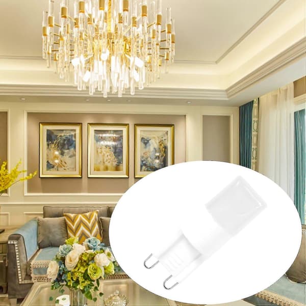 10x G9 1w LED Høyeffektslampe Varmhvit 3500 K