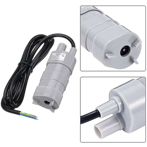 Sänkbar pump, DC 12V högflödes vattenpump, dränkbar pump, färskvattenpump, båtpump för husbil, damm, akvarium, dusch, trädgård, 840L/H