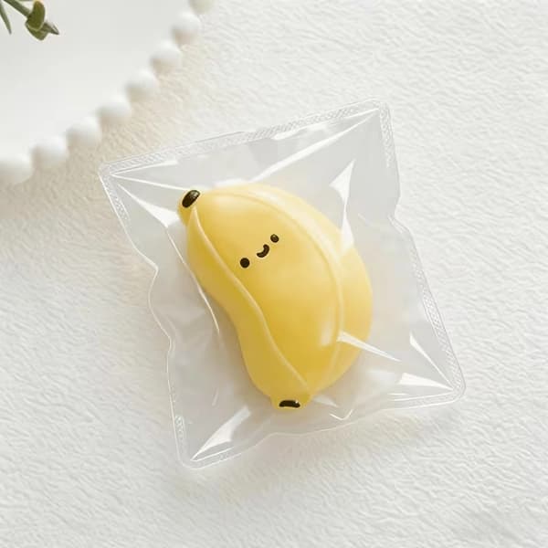 Taba Squishy Chubby Banana Squeeze Toy, Ultra-Soft Gel Slow Rebound Fidget
