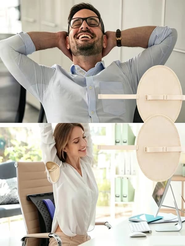 4-pack återanvändbara svettkuddar för armhålan, tvättbara armhålsfoder med elastisk rem